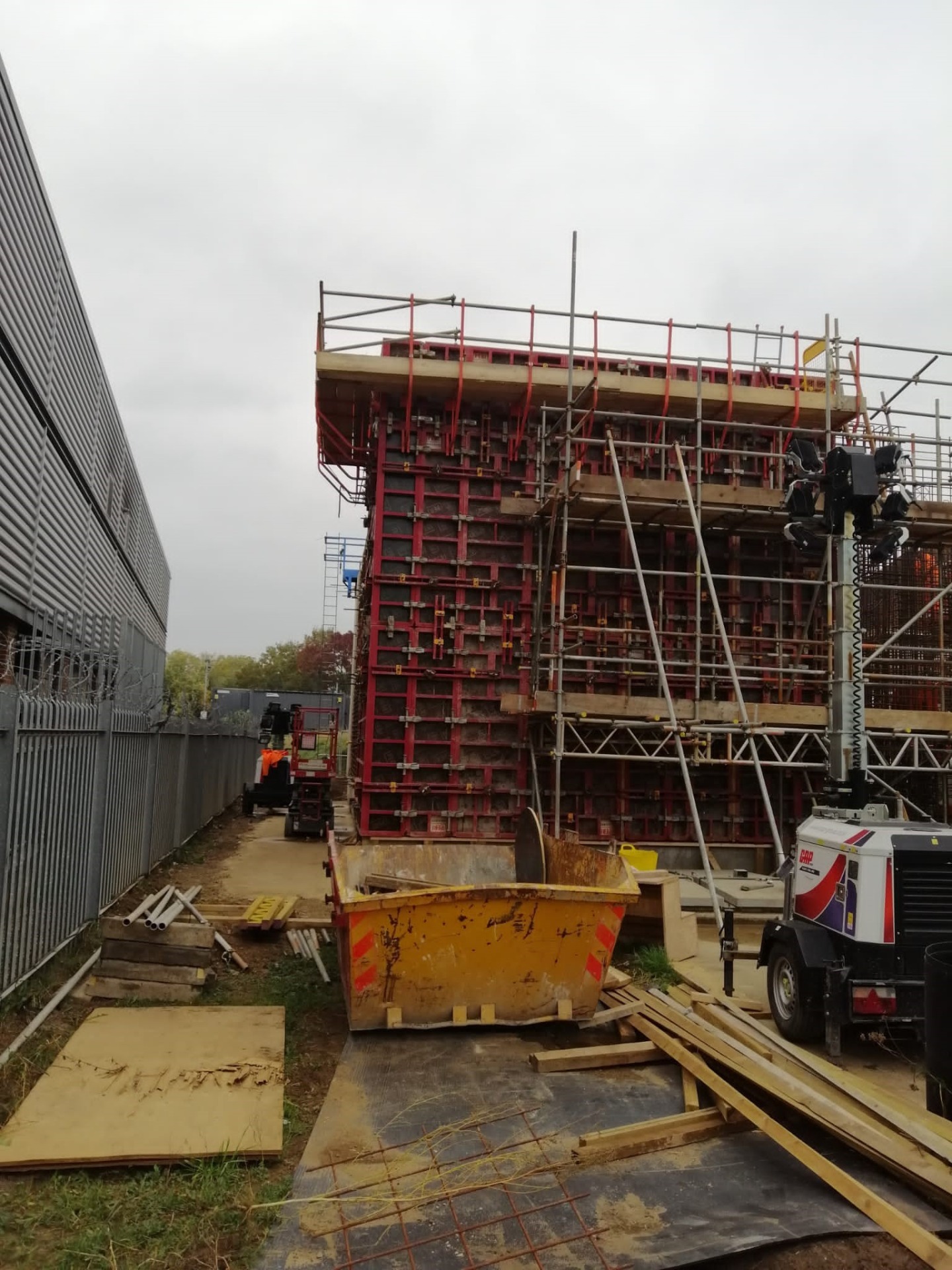 Watertight retaining wall formwork Guildford