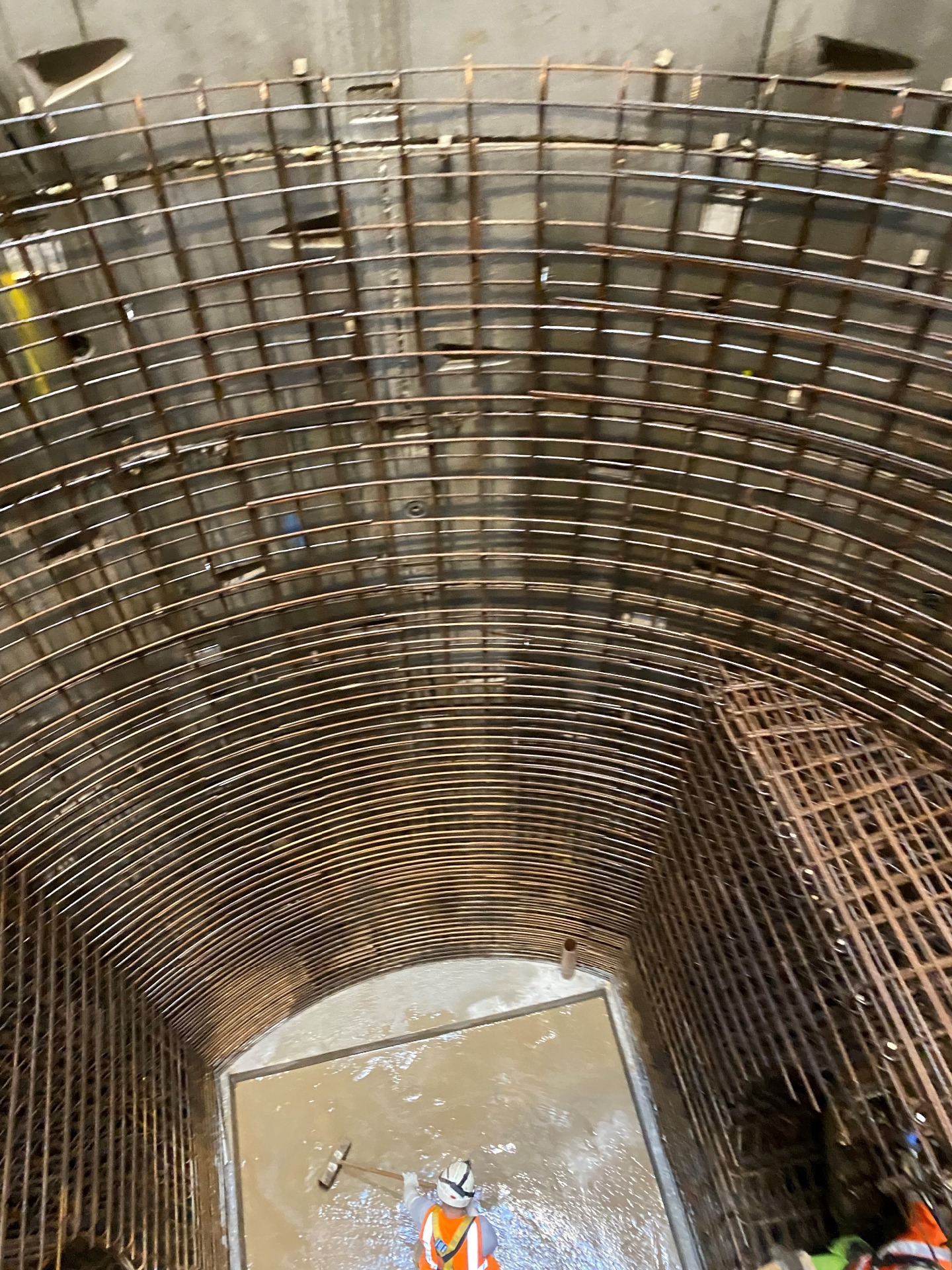 QEII reservoir deep shaft excavation