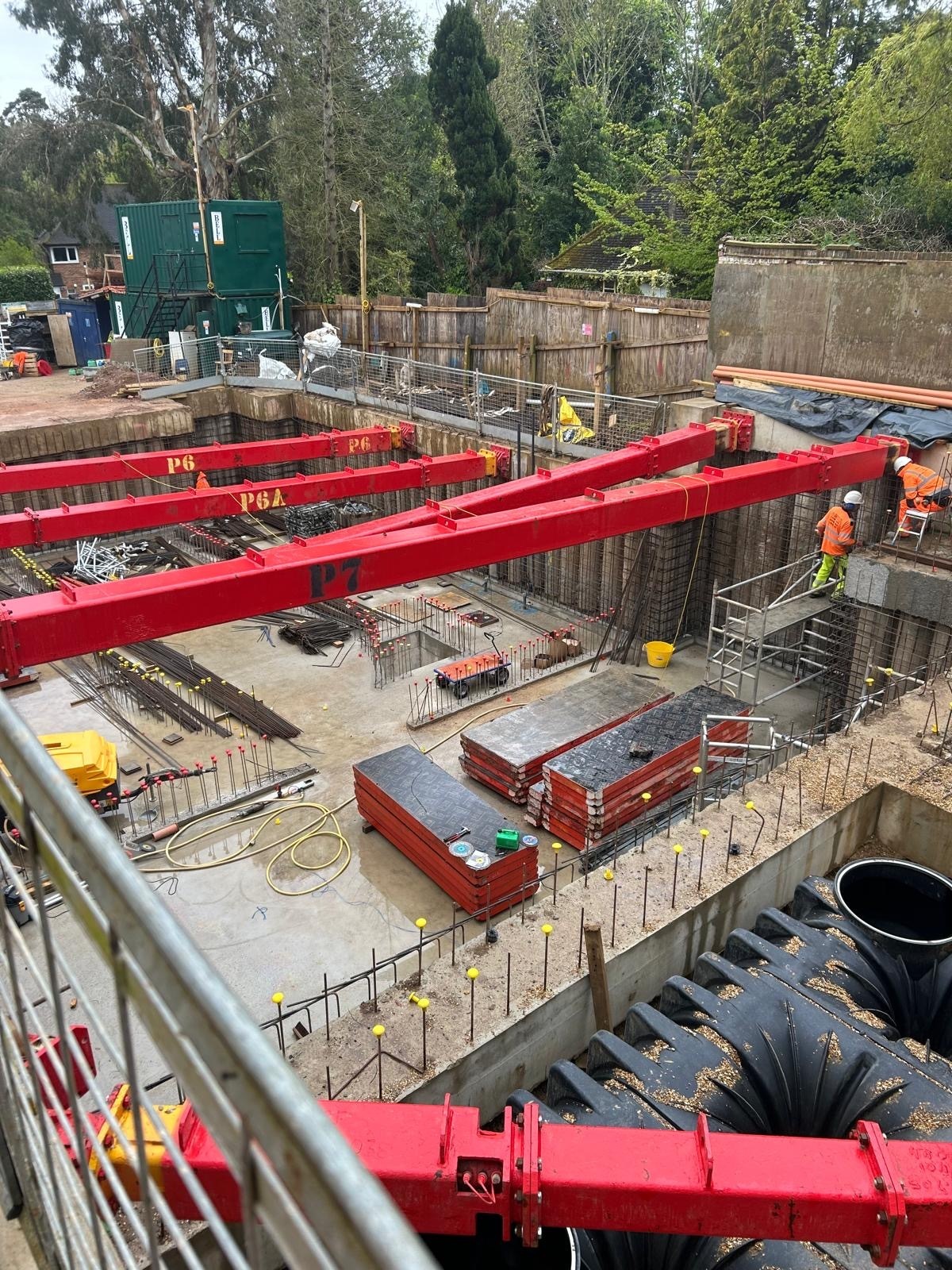FRC deck concrete pouring