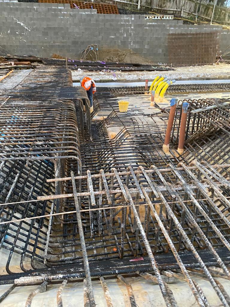 Active site groundwork excavation
