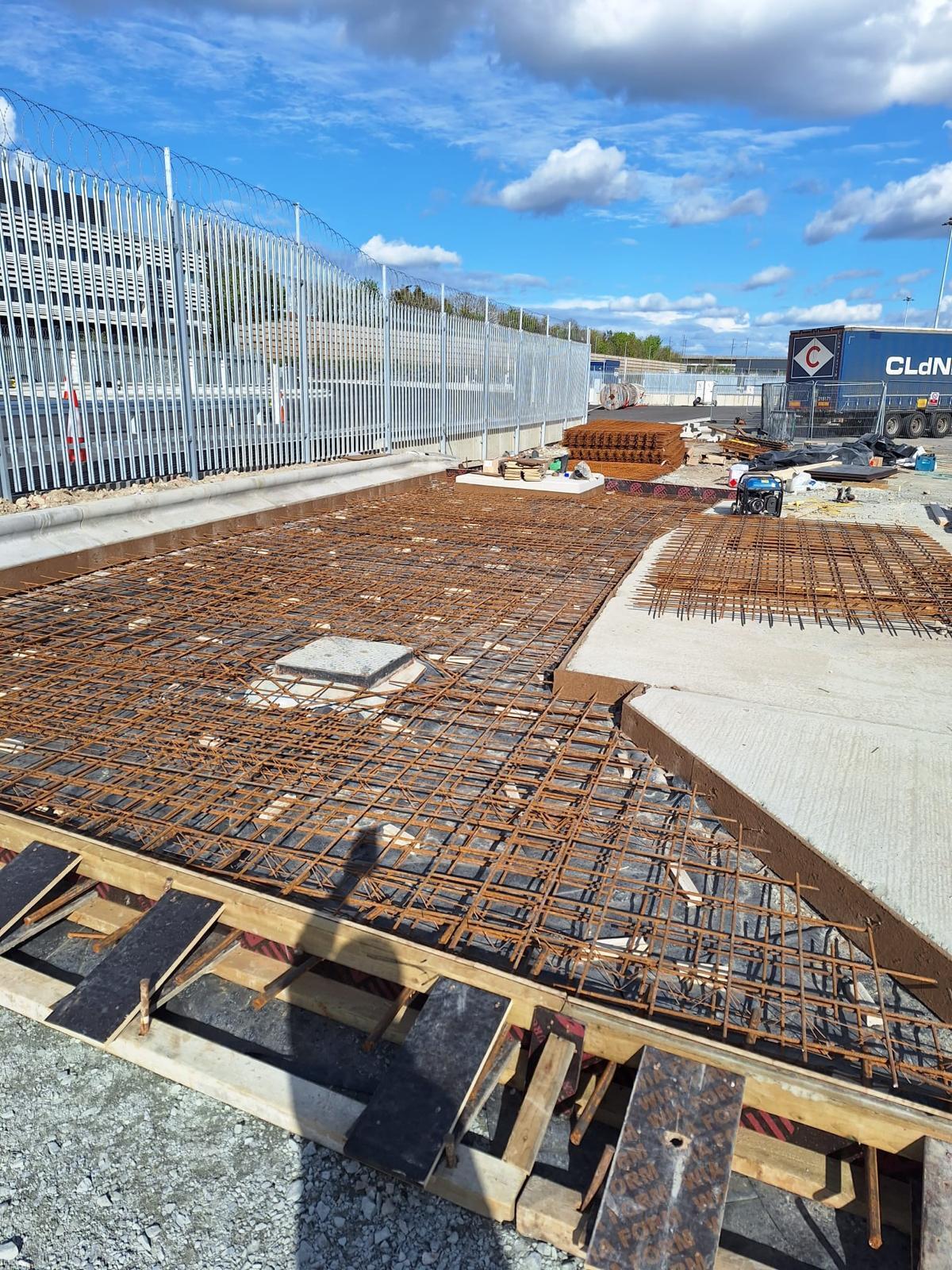 Slab section joints profile