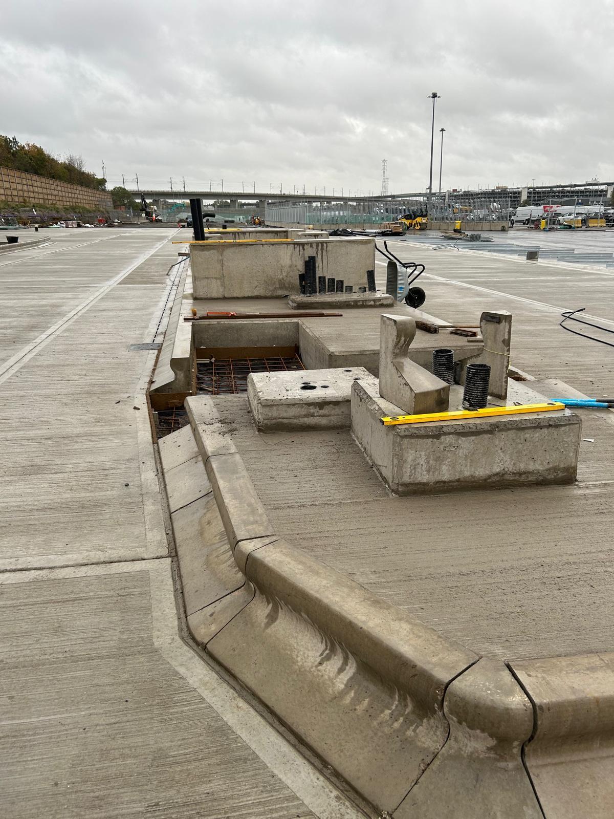 New port entrance slab complete