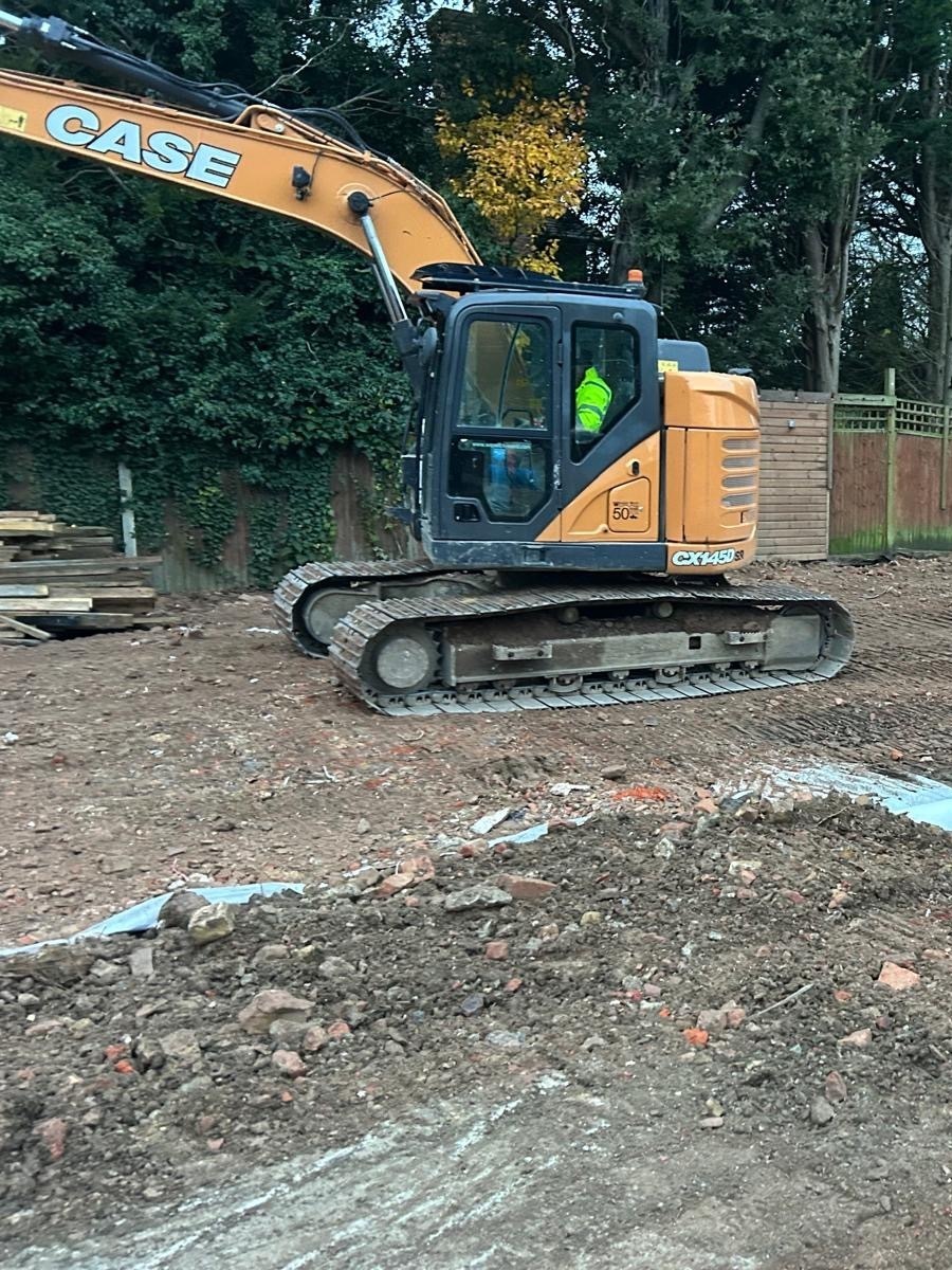 Drainage layout and pipe setup