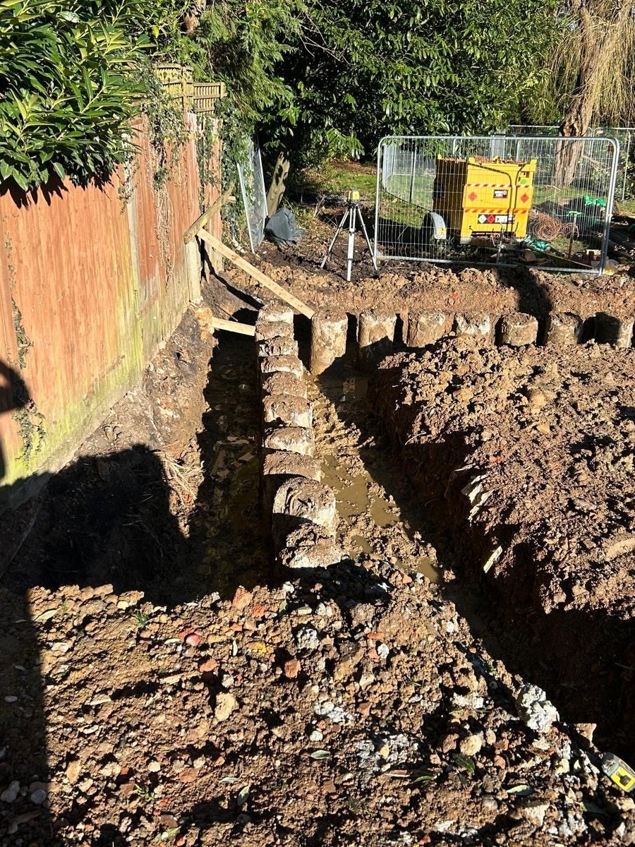 Totteridge excavation site layout