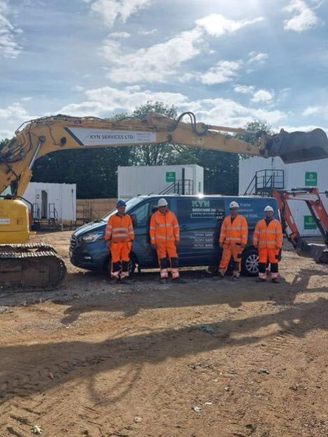 Owner Stefan Dascalu supervising site