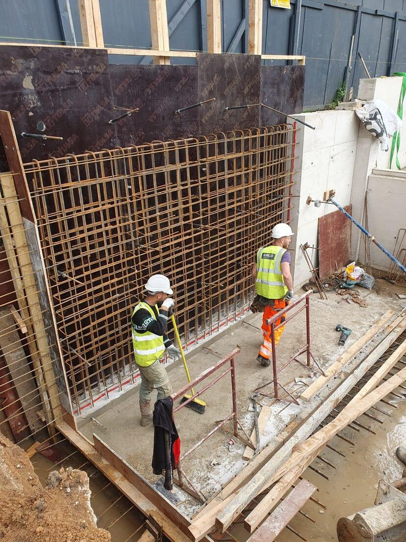 Drainage inspection pit setup