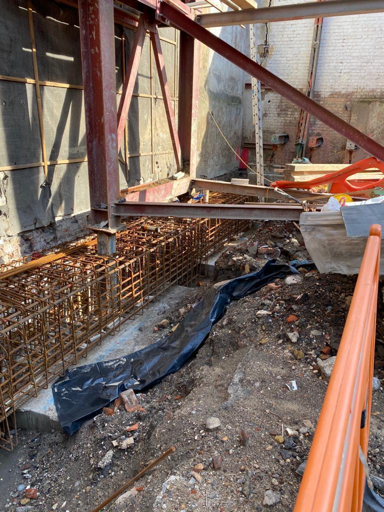 Foundation shuttering layout